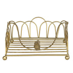 Servettenhouder 20x20x9 cm Goudkleurig IJzer Servethouder