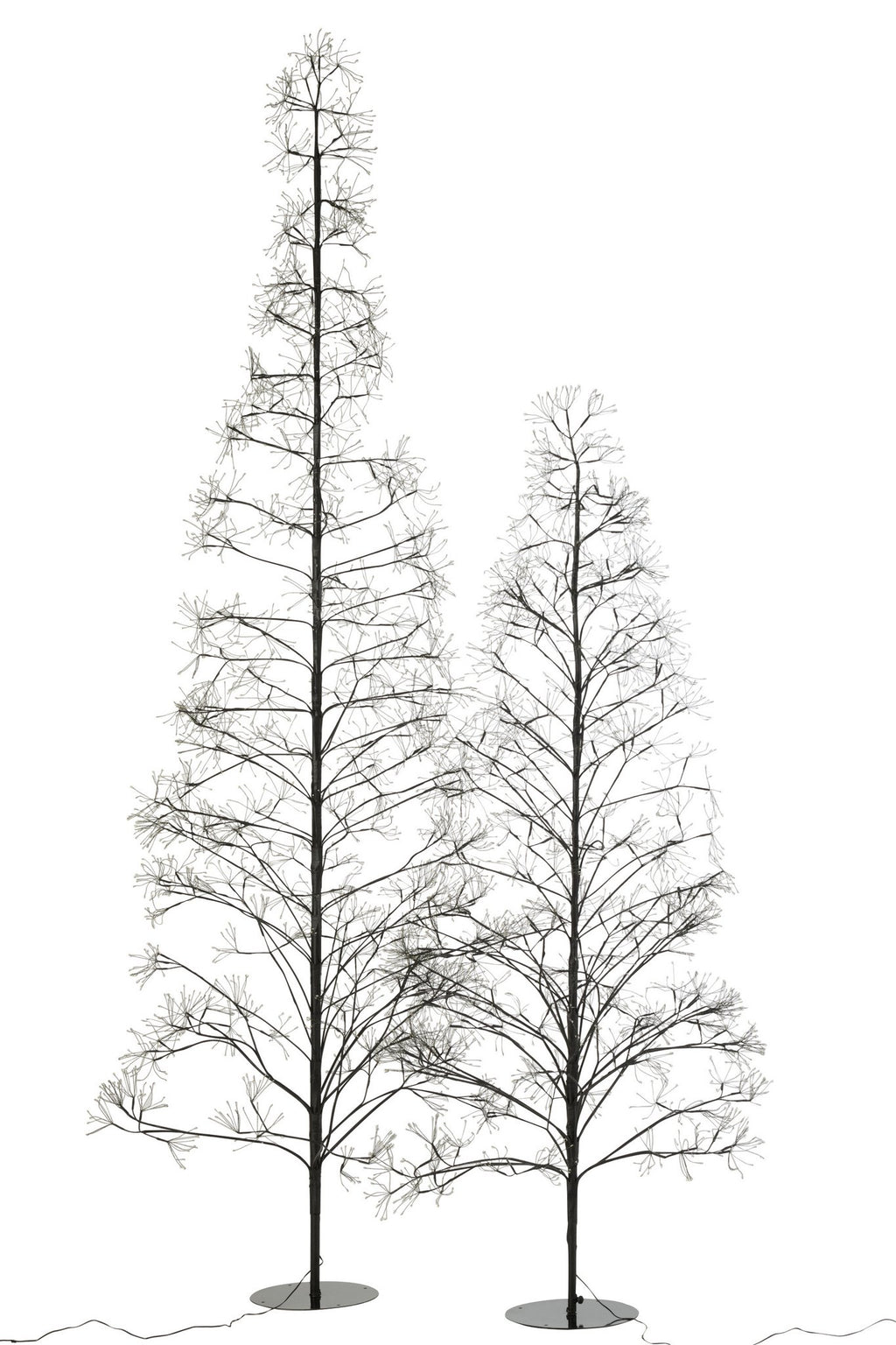J-Line decoratie Boom 3000 Led - metaal - zwart - L