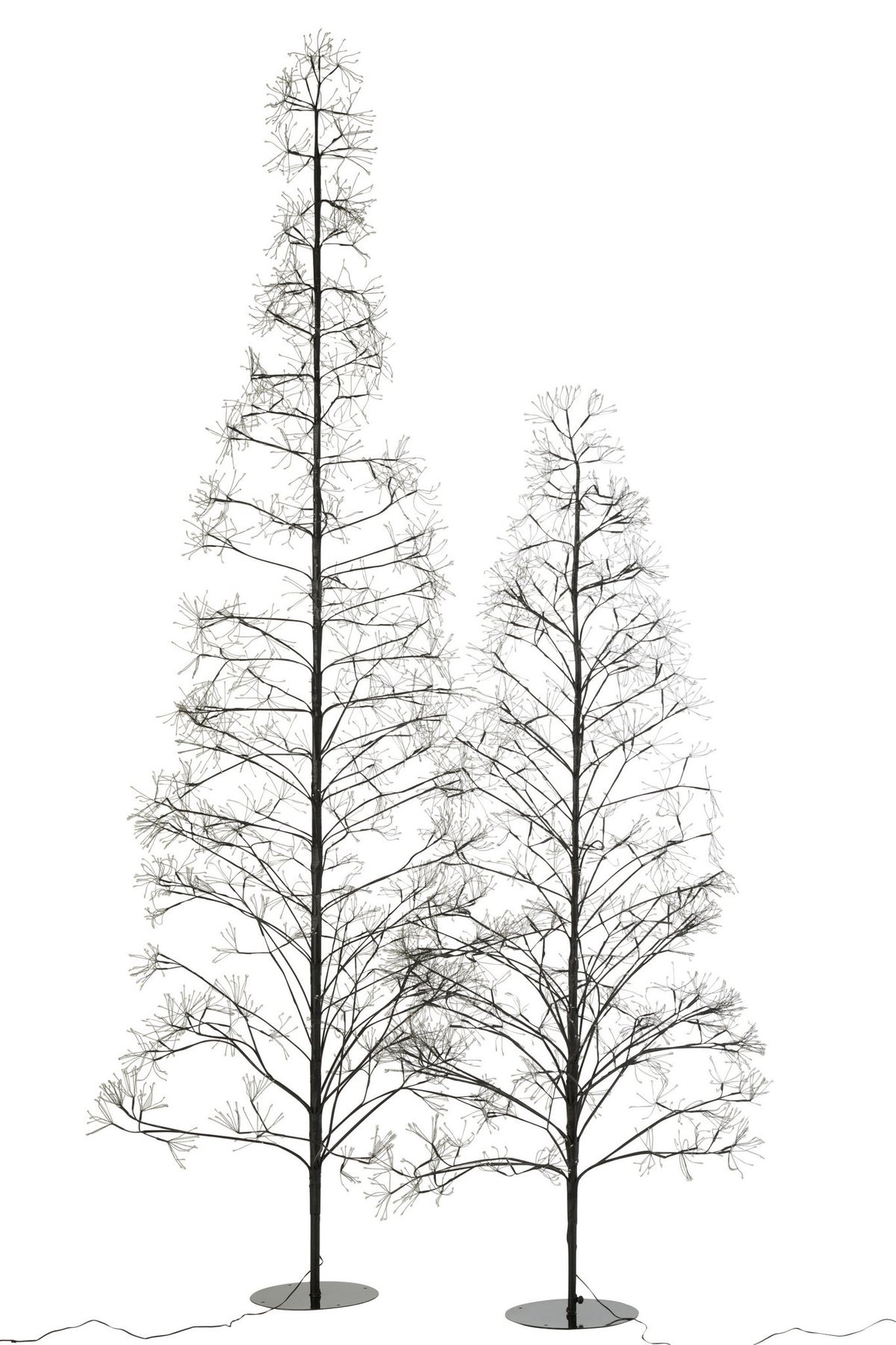 J-Line decoratie Boom 3000 Led - metaal - zwart - L