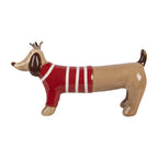 Decoratie Beeld Hond 15x5x9 cm Bruin Keramiek