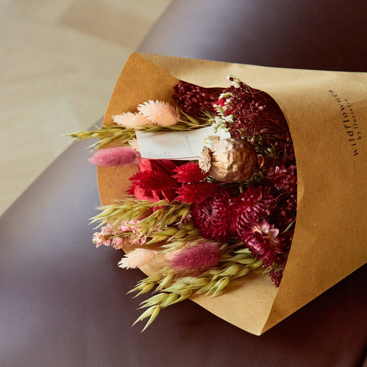 Gedroogde bloemen - Field Bouquet - Red Allure
