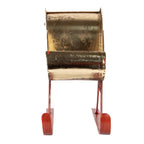Decoratie Beeld Slee 37x15x28 cm Wit Metaal