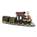 Kerstdecoratie Beeld Trein 77x15x31 cm Groen Metaal