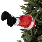 Kerstdecoratie Beeld Kerstman 17x13x35 cm / 3xAA Rood Kunststof