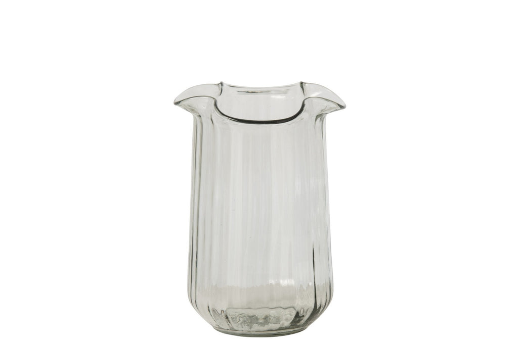 J-Line Vaas - glas - transparant - medium