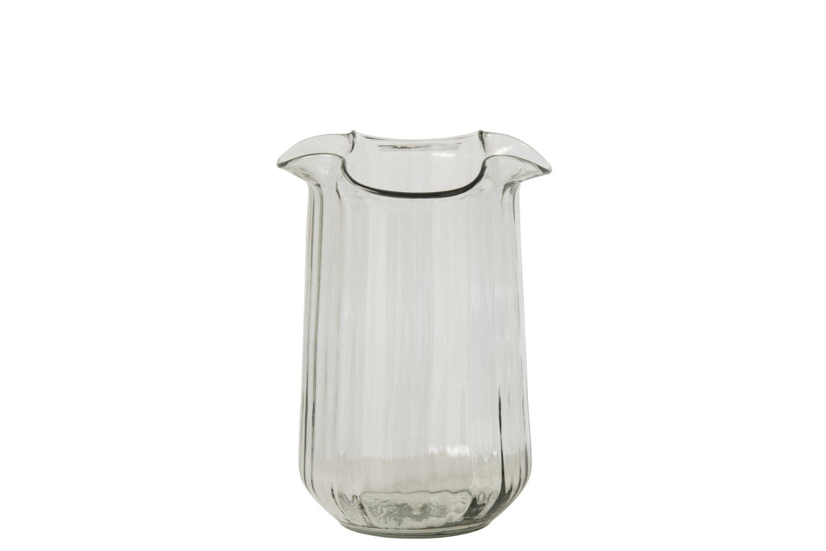 J-Line Vaas - glas - transparant - medium