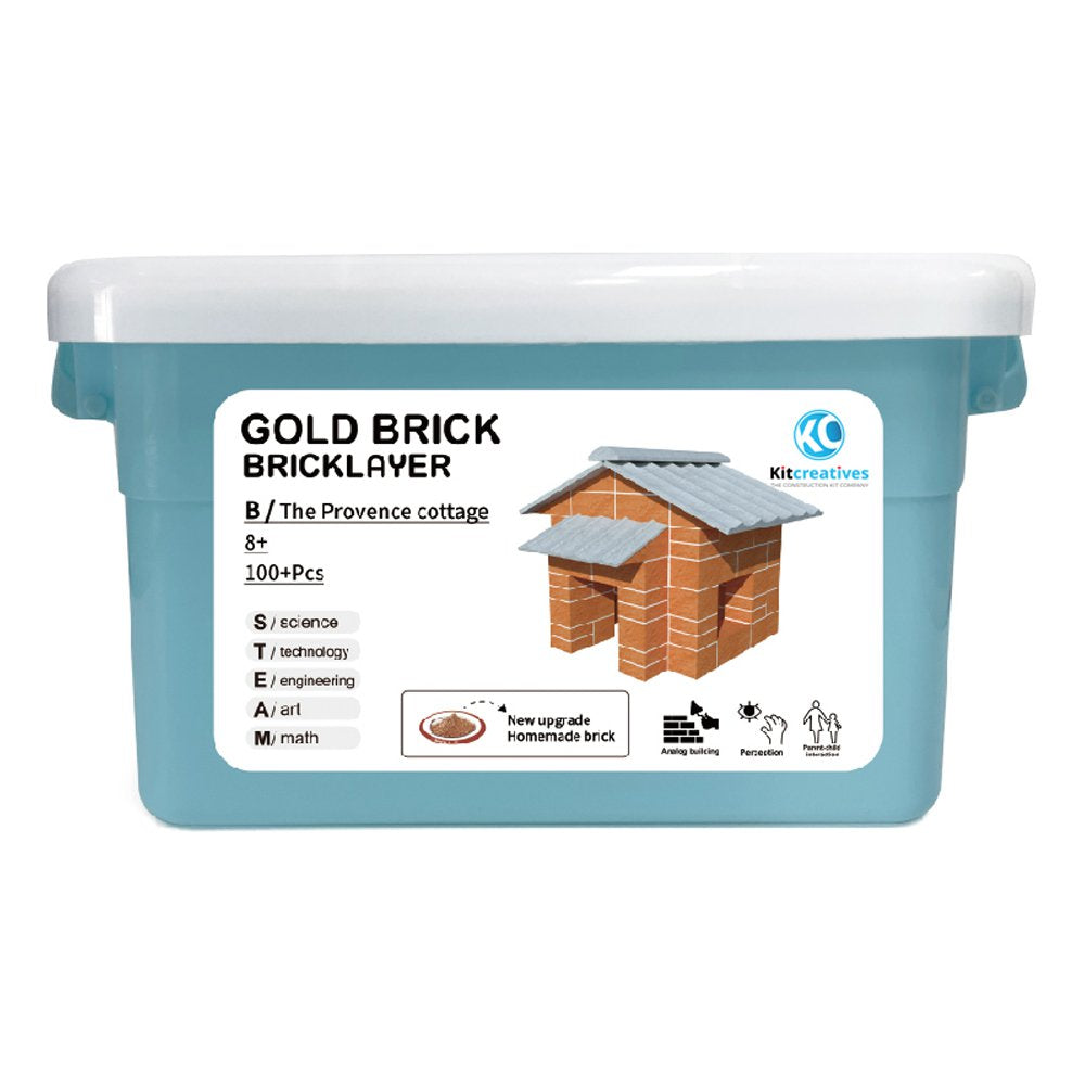 Bouwpakket Steam DIY Cottage Vakantiehuisje- Steen- eerst zelf steentjes maken en daarna bouwen!