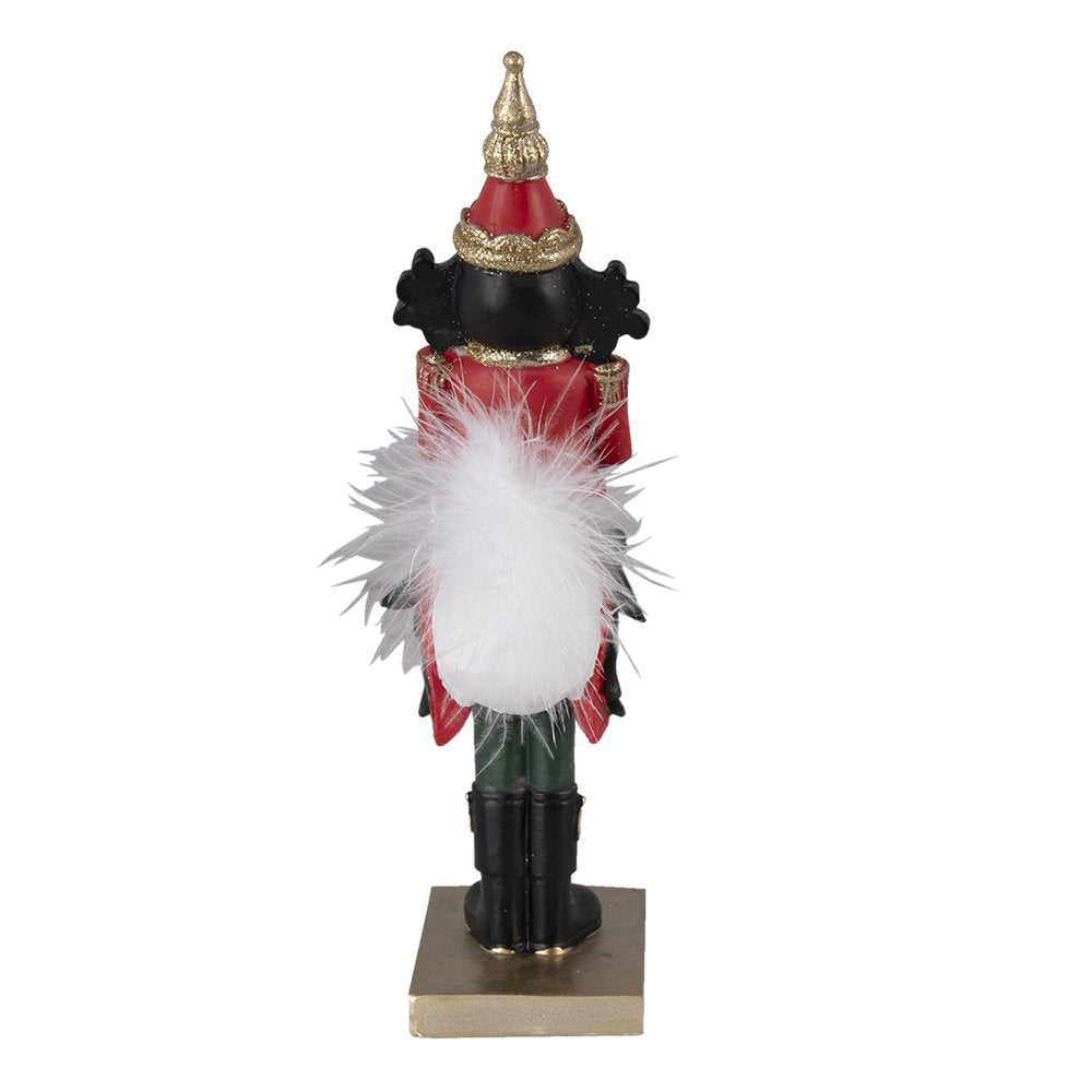 Beeld Notenkraker 25 cm Rood Groen Kunststof Kerstdecoratie