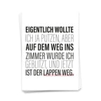 Eigenlijk wilde ik schoonmaken - ansichtkaart 10 set set