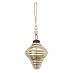 Kerstbal Ø 6 cm Zilverkleeurig Glas Kerstdecoratie