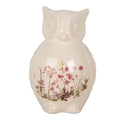 Decoratie Beeld Uil 11x10x17 cm Beige Roze Keramiek