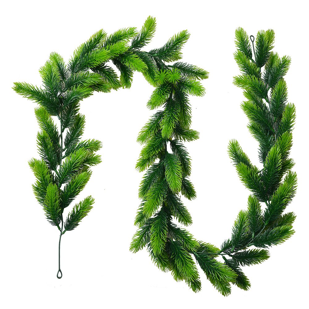 Kerstguirlande 180 cm Groen Kunststof Kunstplant
