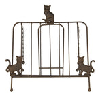 Kookboekstandaard 38x25x38 cm Bruin IJzer Katten Boekenhouders