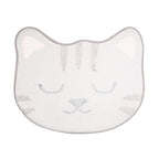 Badmat 60x50x1 cm Grijs Polyester Kat