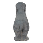Beeld Hond 74x19x39 cm Grijs Magnesium (MGO)