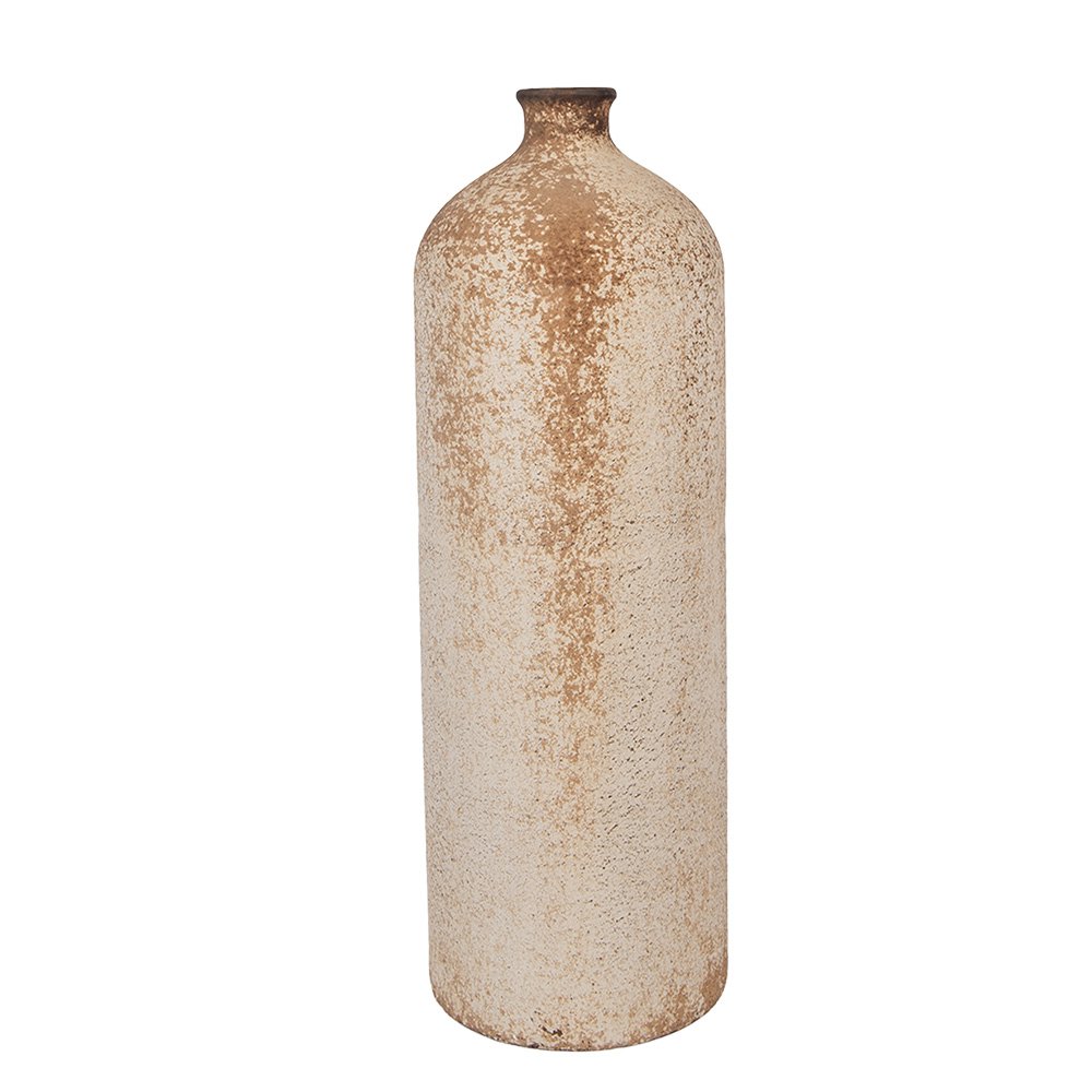 Vaas Ø 14x42 cm Beige Metaal