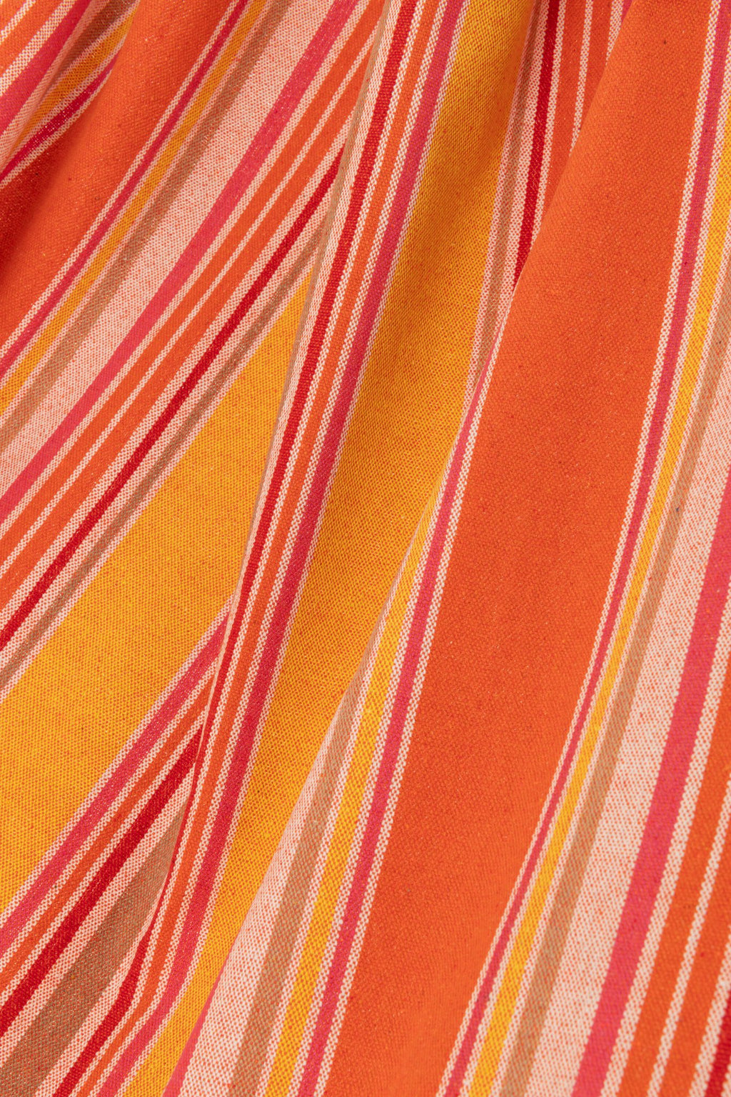J-Line Hangmat Strepen Katoen/Polyester Oranje+Mix