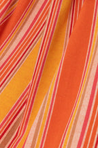 J-Line Hangmat Strepen Katoen/Polyester Oranje+Mix