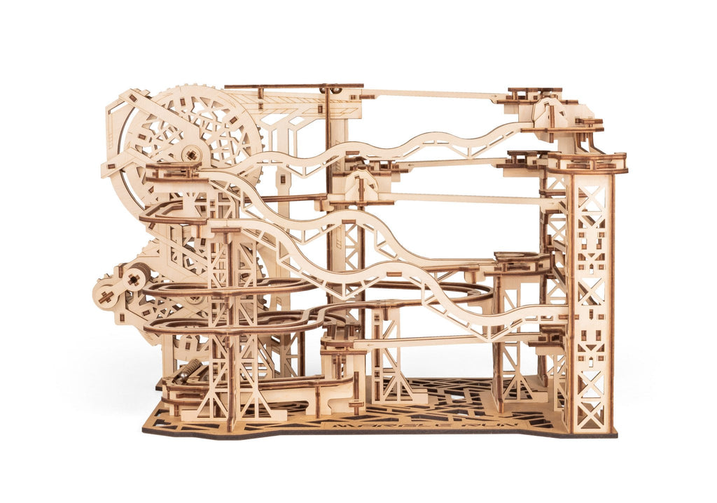 Eco Wood Art (EWA) DIY 3D Mechanische Houten Puzzel, Marble Run, 4592, 43,6x26,4x24,7 cm