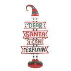 Kerstdecoratie ""Dear Santa"" 50x27x106 cm