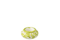 J-Line asbak Granada - keramiek - wit/groen - small