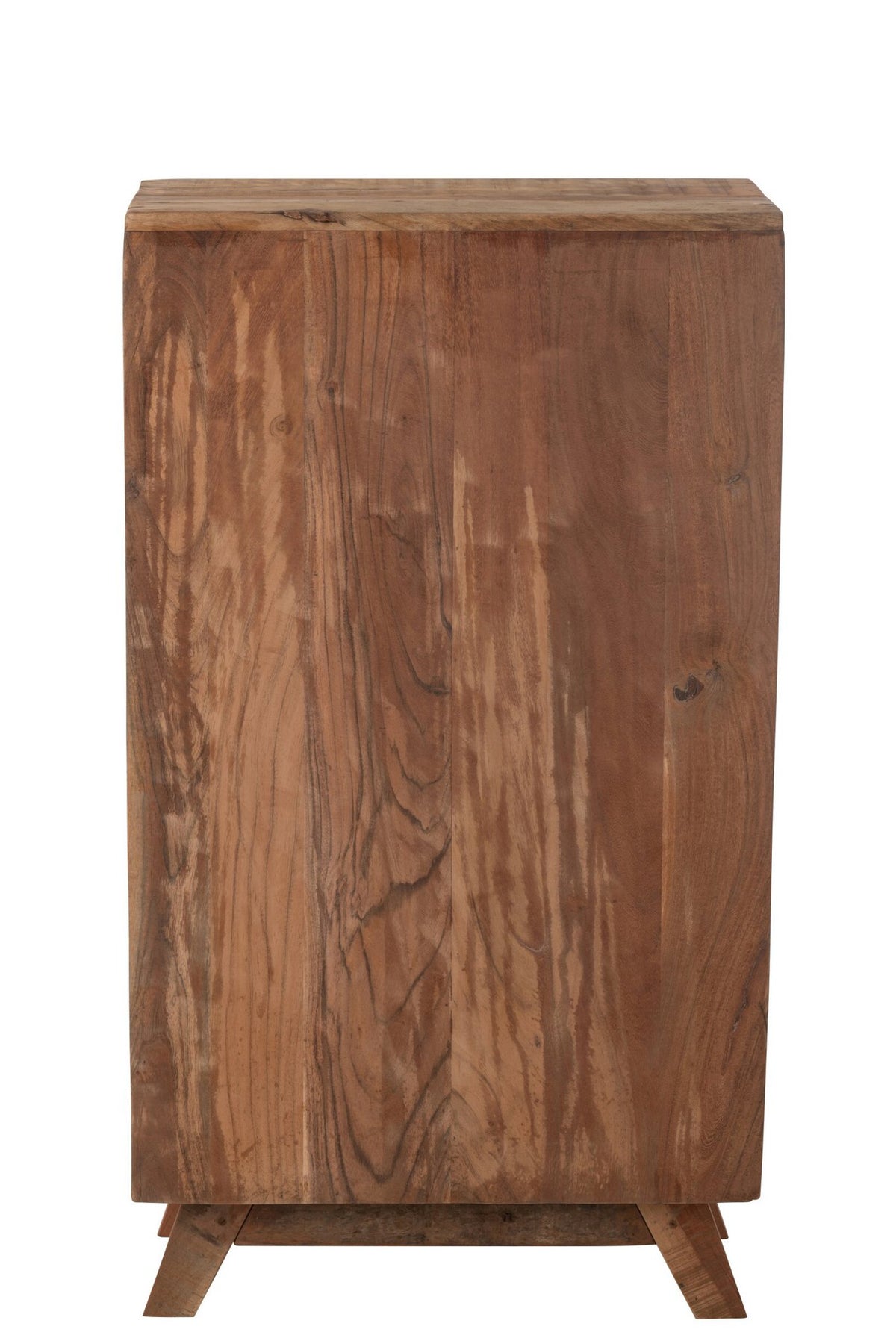 J-Line Kast Retro Gerecycleerd Hout/Glas Naturel