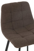 J-Line Barstoel Kent Metaal/Polyester Bruin