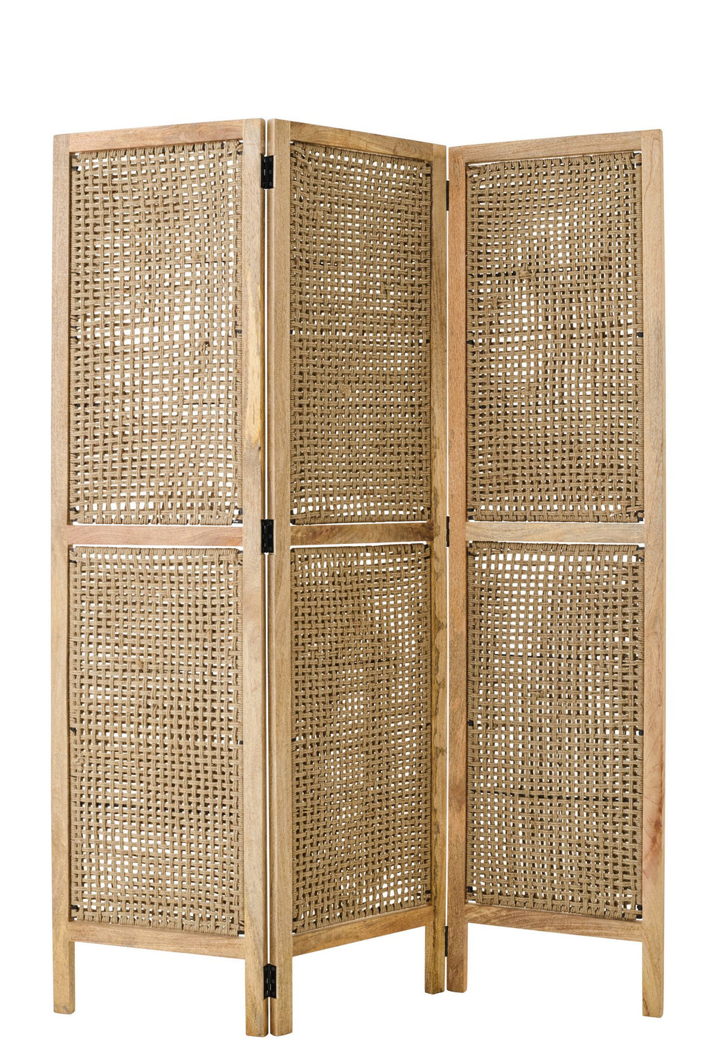 J-Line kamerscherm Rieten Panelen - hout - naturel