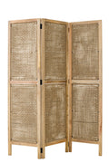 J-Line kamerscherm Rieten Panelen - hout - naturel