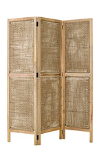 J-Line kamerscherm Rieten Panelen - hout - naturel