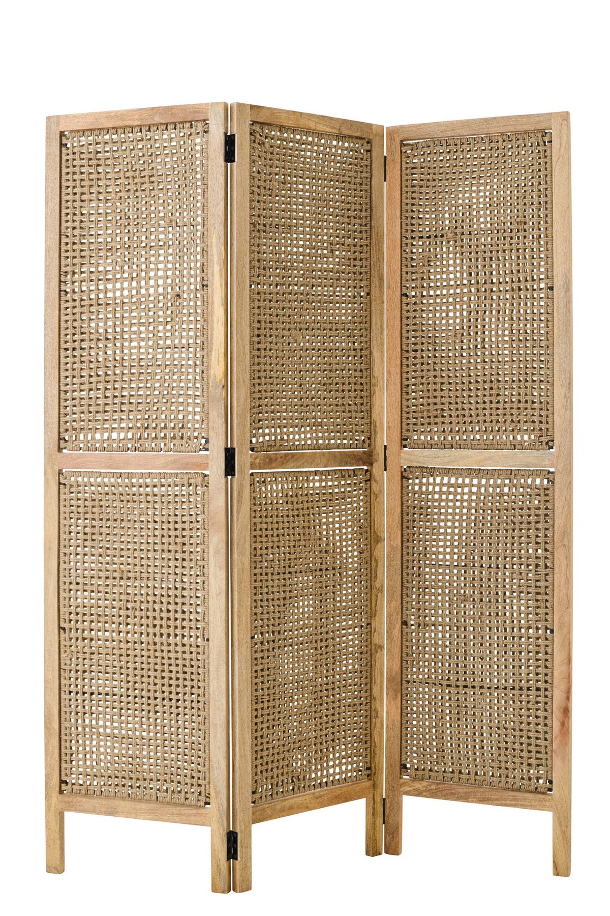J-Line kamerscherm Rieten Panelen - hout - naturel