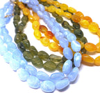 Ovale imitatie edelsteen ketting