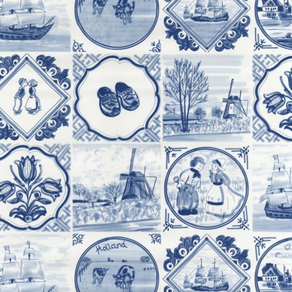 Delfts blue Zelfklevende Folie Mini rol blauw 45cmx2mtr