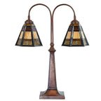 Tiffany Tafellamp 48x19x64 cm Bruin Glas