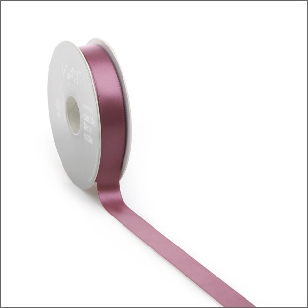 Satijn lint  framboos - 10 mm x 25 meter