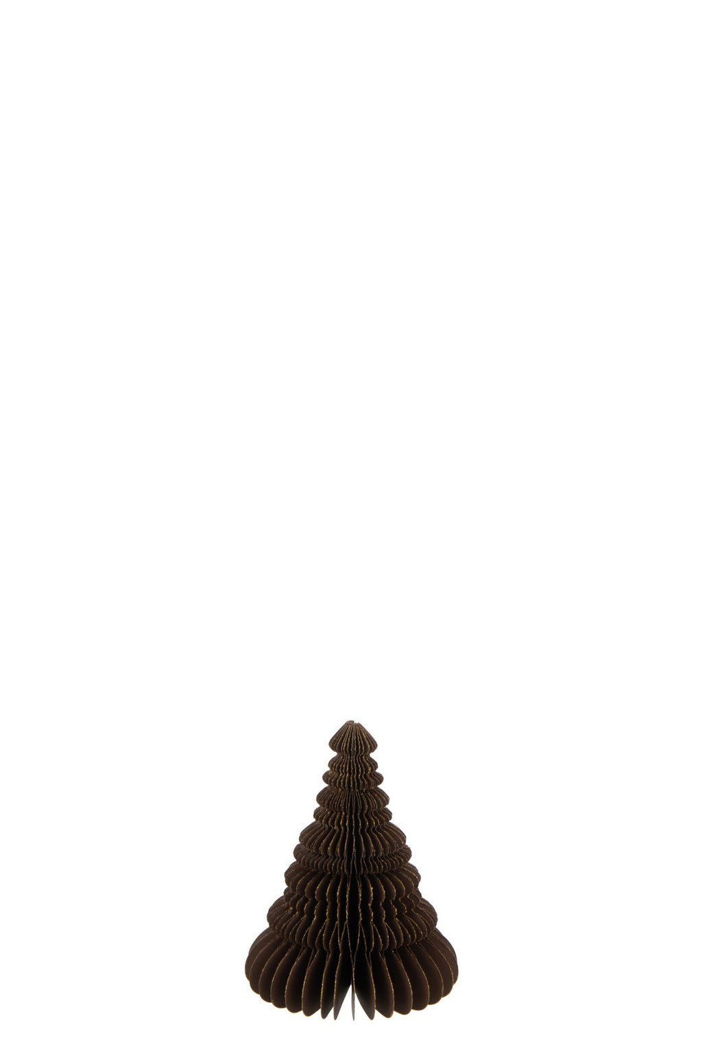 J-Line kersthanger Kerstboom - papier - bruin - small