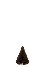 J-Line kersthanger Kerstboom - papier - bruin - small