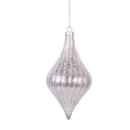Kerstbal Ø 8x15 cm Roze Glas
