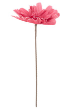J-Line decoratie Bloem Eva - rubber - roze - L
