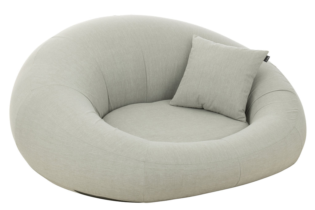 J-Line Matras Donut Polyethyleen Grijs