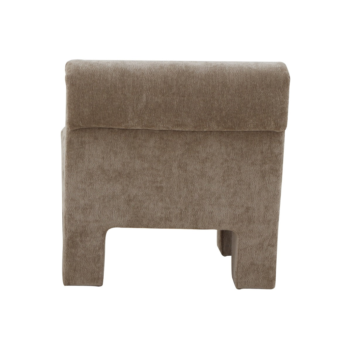 Fauteuil Micha in stof taupe**