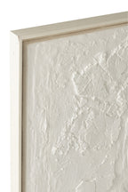 J-Line schilderij Plaster Buddha - hout - wit