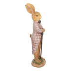 Beeld Konijn 21 cm Bruin Polyresin Paasdecoratie