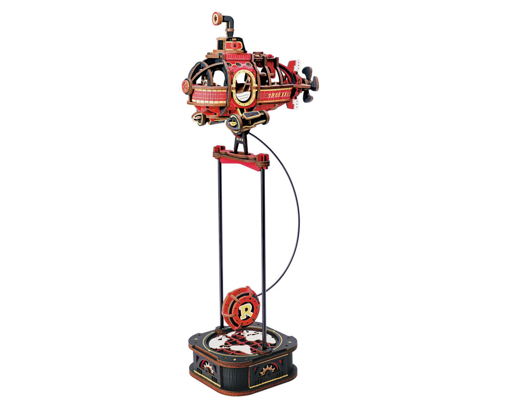 Robotime, 3D Houten Puzzel, Deep-Sea Adventurer, DIY Pendulum, MCD04, 14x9,5x36,5cm