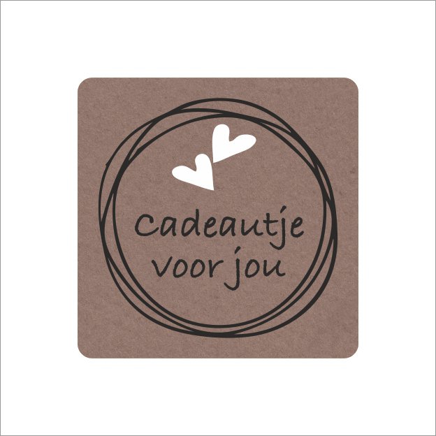 Cadeautje voor jou - wensetiket