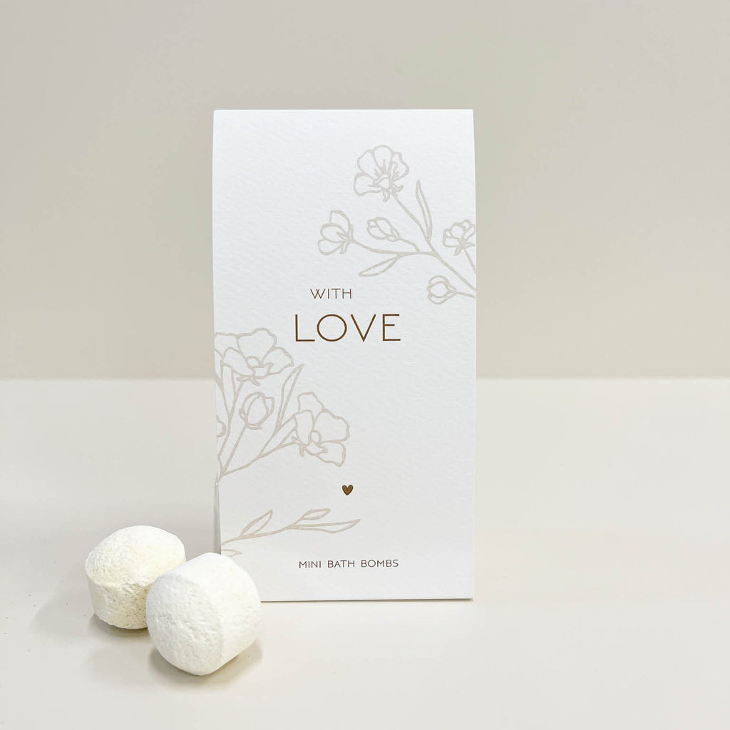 Bath bombs 'With love'