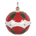 Kerstdecoratie Beeld Ø 24x27 cm Rood Metaal
