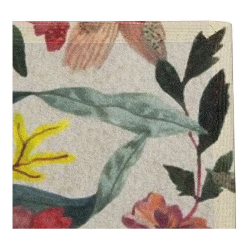 Deurmat Zara bloemen 75x50cm