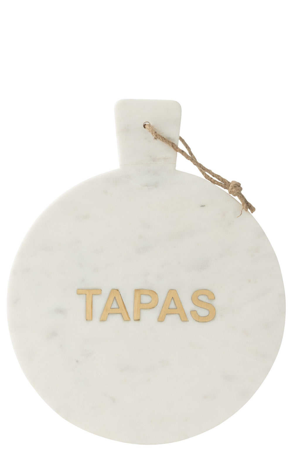J-Line snijplank Rond Tapas Marmer - steen - wit