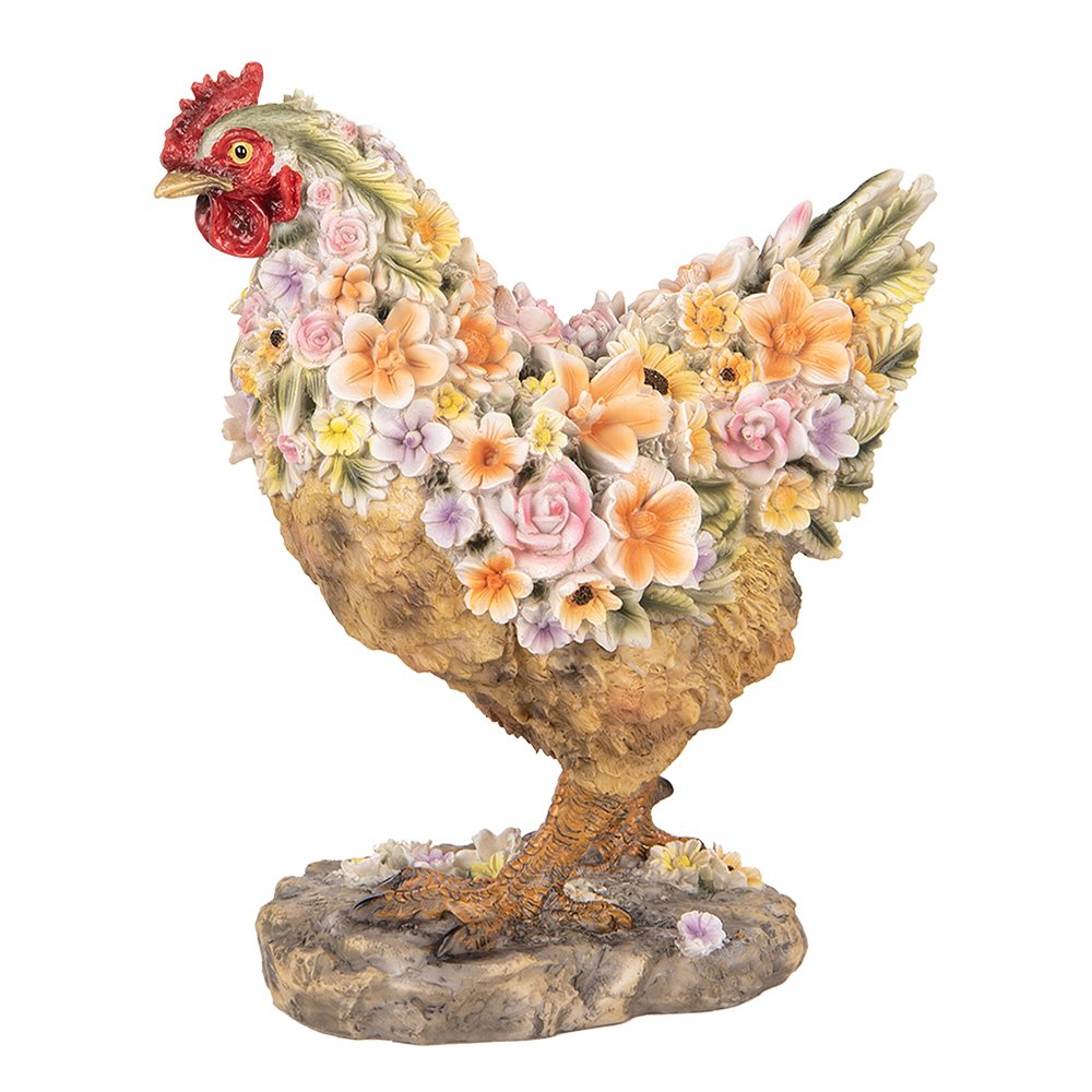 Decoratie Beeld Kip 27x16x31 cm Bruin Kunststof